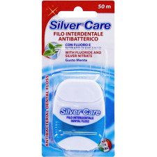 Зубная нить Silver Care с фтором и нитратом серебра 50 м mini slide 1