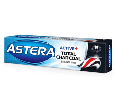 Зубна паста Astera Active + Total Charcoal Комплексний догляд з активованим вугіллям 100 мл mini slide 1