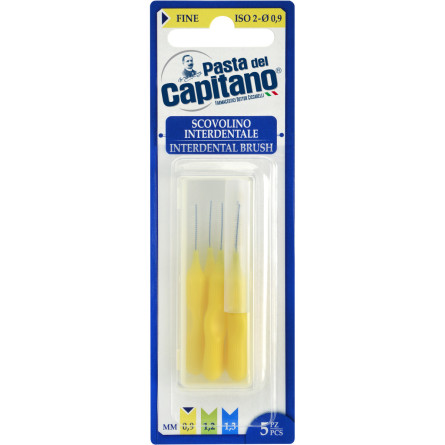 Набір щіток для міжзубних проміжків Pasta del Capitano Interdental Brush 0.9 мм 5 шт