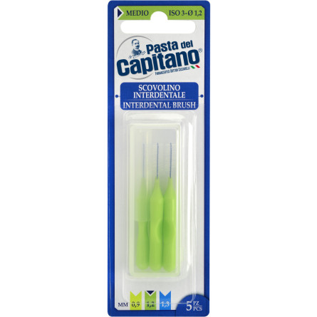 Набір щіток для міжзубних проміжків Pasta del Capitano Interdental Brush 1.2 мм 5 шт