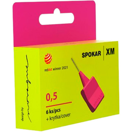 Набір щіток Spokar XM для міжзубних проміжків 0.5 мм 6 шт.