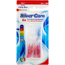 Межзубные ершики Silver Care 6 шт ультра-тонкие mini slide 1
