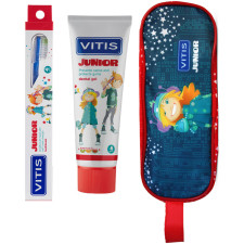 Набор Dentaid Vitis Junior Гель-паста 75 мл + щетка + пенал mini slide 1