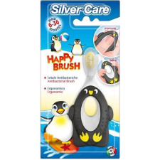 Дитяча зубна щітка Silver Care Happy Brush від 6 до 36 місяців Чорна mini slide 1