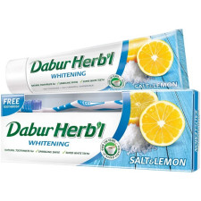 Зубна паста Dabur Herb'l Отбеливающая Соль и Лимон 150 г mini slide 1