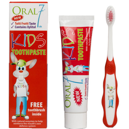 Дитячий набір Oral7 Нахабний кролик Зубна паста + щітка з 3 до 12 років 50 мл slide 1