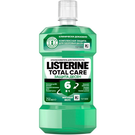 Ополаскиватель для ротовой полости Listerine Total Care Защита десен 250 мл