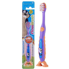 Зубна щітка Brush-Baby Flossbrush 3-6 років фіолетова (5060178101171_фіолетовий) mini slide 1