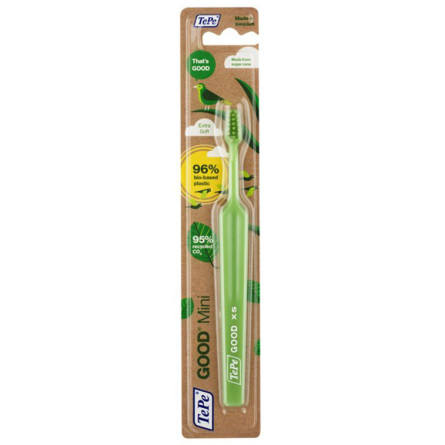 Дитяча зубна щітка TePe Good Mini Extra soft екологічна 0-3 років Зелена (306686) slide 1