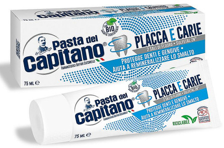 Зубна паста Pasta del Capitano Проти карієсу та зубного нальоту 75 мл slide 1