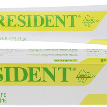 Дитяча зубна паста President Junior Lime від 6 років 50 мл slide 1