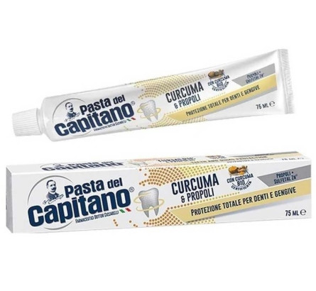 Зубная паста Pasta del Capitano Turmeric Propolis С куркумой и прополисом 75 мл slide 1