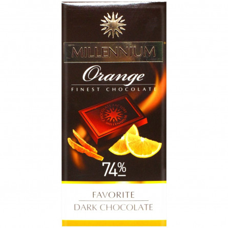 Шоколад черный Millennium Favorite с апельсином 74% 100г slide 1