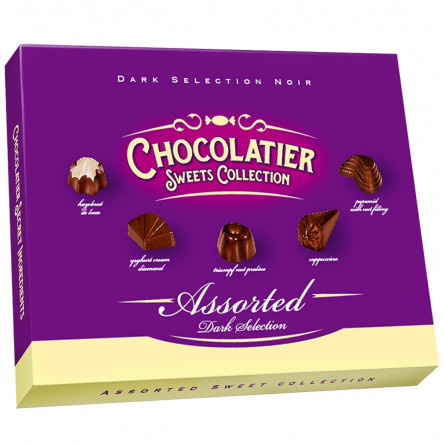 Цукерки Chocolatier Sweets Collection Dark Selection шоколадні асорті 250г slide 1
