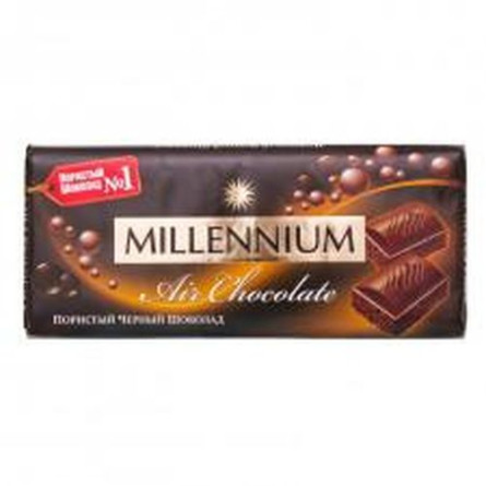 Шоколад черный Millennium Premium пористый 54% 90г