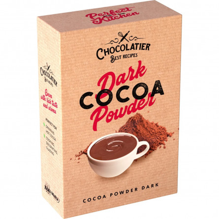 Какао-порошок Chocolatier натуральний темний 80г
