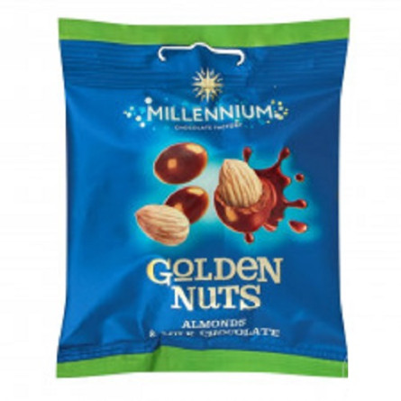 Драже Millennium Golden Nut мигдаль у молочному шоколаді 50г