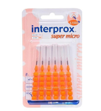 Щітки Dentaid для міжзубних проміжків Interprox Super Micro 0.7 мм 6 шт mini slide 1