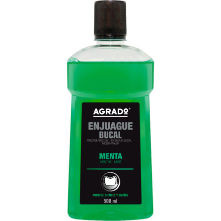 Ополіскувач для рота Agrado Mint Mouthwash з м'ятою 500 мл