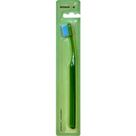 Зубна щітка Spokar Plus Екстрам'яка Зелена (8593534341791_зелена)