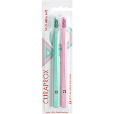 Набор зубных ультрамягких щеток Curaprox UltraSoft Retro Edition Mint-Pink d 0.1 мм 2 шт mini slide 1