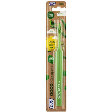 Зубна щітка TePe Good Compact Soft екологічна Зелена (306685)