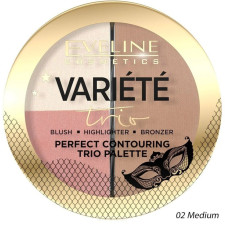 Палетка для контурирования лица Eveline Variete 02 Medium 13.5 г mini slide 1