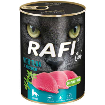 Влажный корм для стерилизованных кошек Dolina Noteci RAFI Cat sterilized с тунцем 400 г