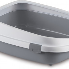 Туалет для кішок Stefanplast Queen 71 x 55 x 24.5 см Сірий mini slide 1