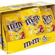 Упаковка драже M&M's з арахiсом 12 шт x 125 г mini slide 1
