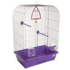 Клетка для птиц Природа Аурика 44 x 65 x 28 см Хром/фиолетовая mini slide 1