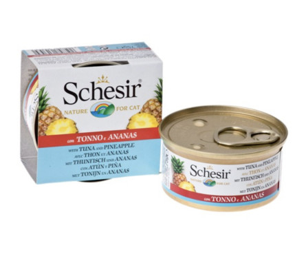Вологий корм для кішок Schesir Tuna Pineapple зі смаком тунця з ананасом 75 г