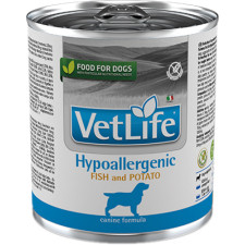 Вологий лікувальний корм для собак Farmina Vet Life Hypoallergenic Fish & Potato при харчовій алергії 300 г mini slide 1