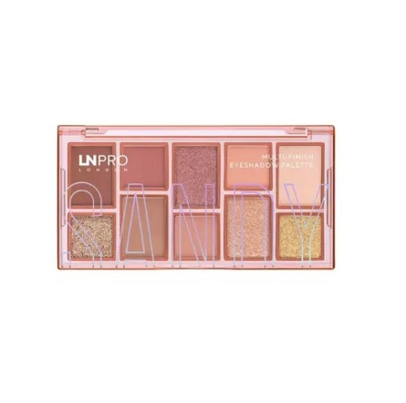 Набор теней для век LN Pro Multi-Finish Eyeshadow Palette № 401 Sandy 10 г slide 1