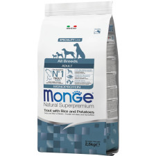Сухой корм для собак Monge Dog All breeds Adult форель 2.5 кг mini slide 1