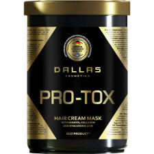 Крем-маска для відновлення структури волосся Dallas Hair Pro-tox з колагеном і гіалуроновою кислотою 1 л mini slide 1