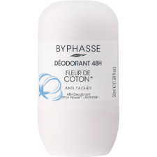 Роликовый дезодорант Byphasse с цветами хлопка 48 часов 50 мл mini slide 1