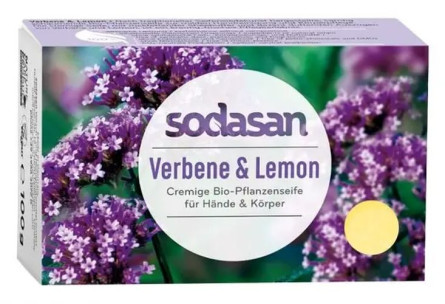 Органическое освежающее крем-мыло для лица и тела Sodasan Вербена-Лимон 100 г slide 1