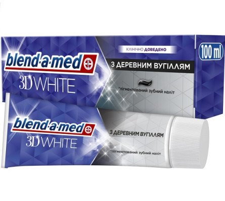 Зубная паста Blend-a-med 3D White Древесный уголь 100 мл