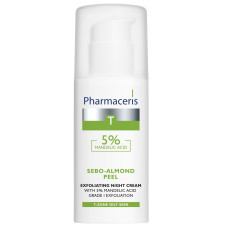 Нічний крем-пілінг для обличчя Pharmaceris T Sebo-Almond-Peel з 5% мигдальною кислотою 50 мл mini slide 1