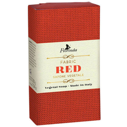 Мыло натуральное Florinda Итальянская ткань красная 200 г slide 1