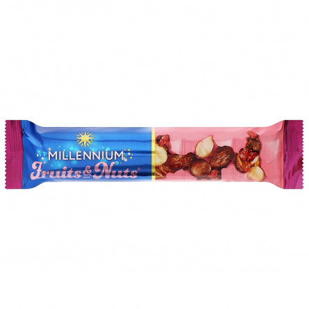 Батончик шоколадный Millennium Fruits&amp;amp;amp;amp;Nuts орехи с ягодами 35г