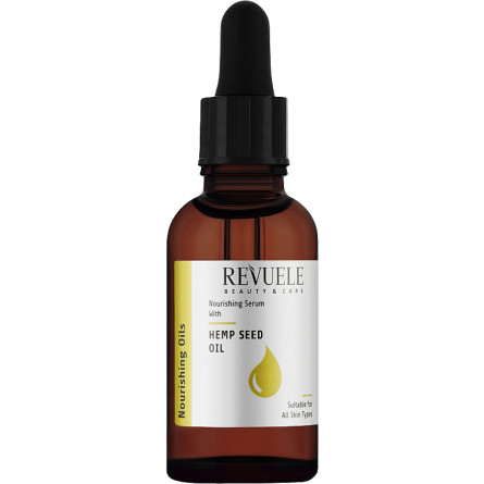 Сыворотка питательная для лица Revuele Nourishing Oils Hemp Seed Oil с маслом семян конопли 30 мл