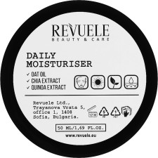Денний крем для обличчя Revuele Vegan & Organic Daily Moisturiser зволожуючий 50 мл mini slide 1