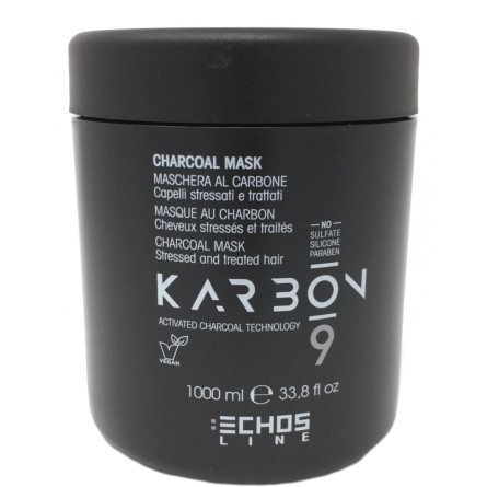 Маска для волос Echosline Karbon 9 с активированным углем 1000 мл slide 1