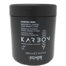 Маска для волосся Echosline Karbon 9 з активованим вугіллям 1000 мл mini slide 1