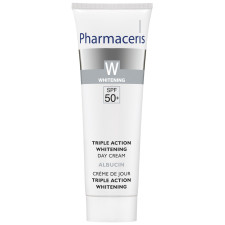 Вибілювальний крем для обличчя потрійної дії Pharmaceris W Albucin SPF50+ 30 мл mini slide 1
