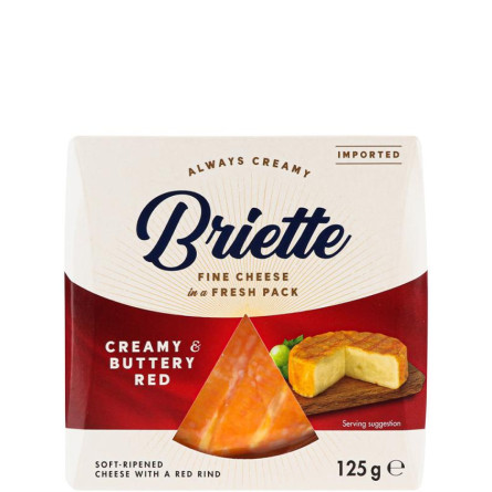 Сир Брієтте, Кремі Баттері Ред / Briette, Creamy&Buttery Red, Kaserei, 60%, 125г