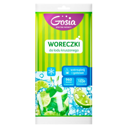 Пакетики Gosia для льоду 960 подрібнених кубиків