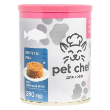 Корм Pet Chef Паштет із риби для котів 360г mini slide 1